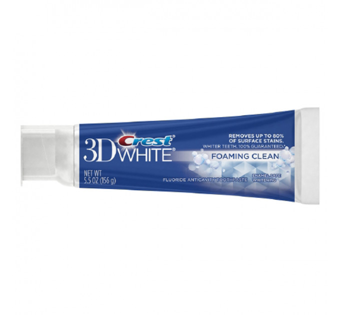 Crest 3D White Foaming Clean Whitening Toothpaste зубная паста